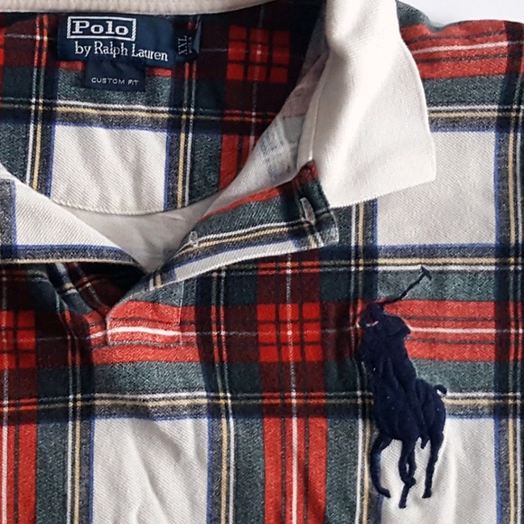 Polo Ralph Lauren Men's Plaid Shirt XXL Red - Picture 6 of 6